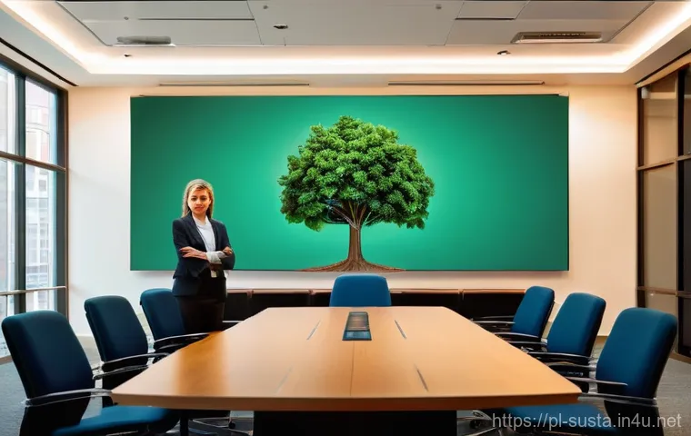 지속가능성 관련 연봉 분석 - **Focused ESG Data Analyst in a High-Tech Workspace**
    A meticulous ESG data analyst, wearing a p...